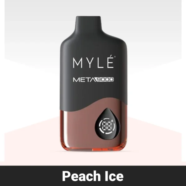 Myle Meta Peach Ice 9000 Puffs Disposable 50Mg