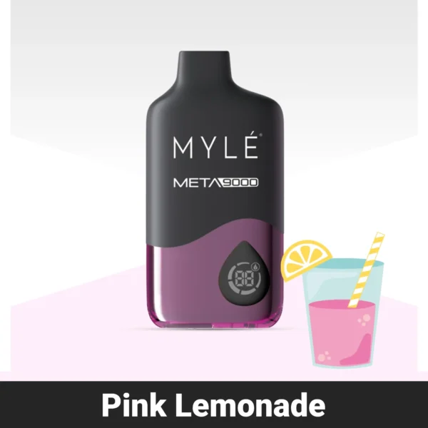 Myle Meta Pink Lemonade 9000 Puffs Disposable 50Mg