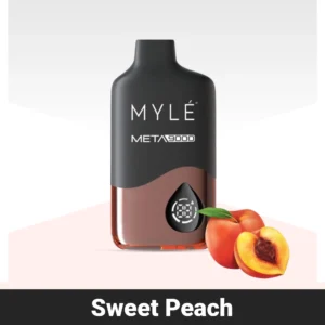 Myle Meta Sweet Peach 9000 Puffs Disposable 50Mg